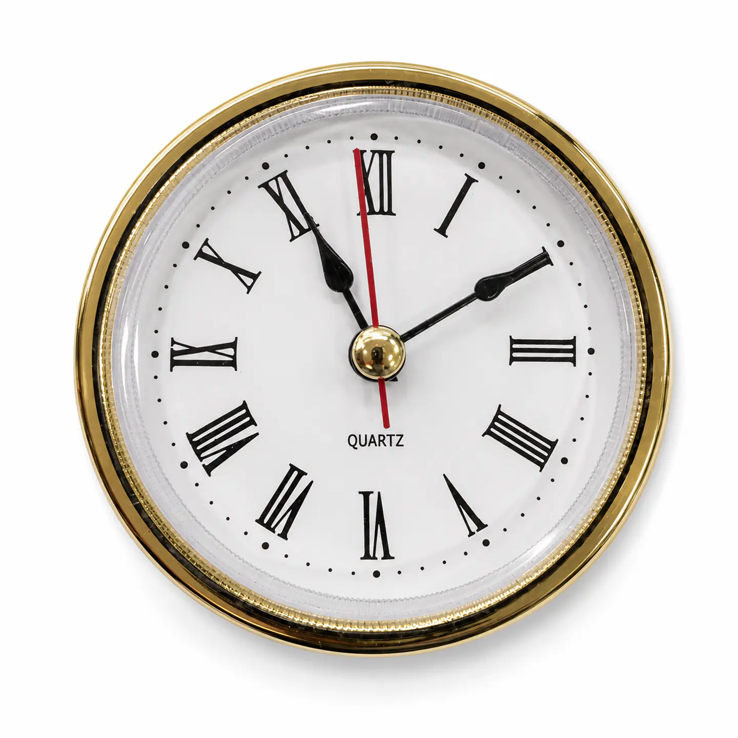 Reloj Quartz Insertable 65 mm Dorado con Números Romanos 1