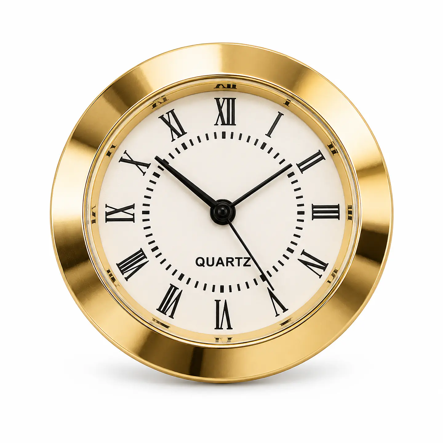 Reloj Quartz Insertable 34 mm Dorado con Números Romanos 1