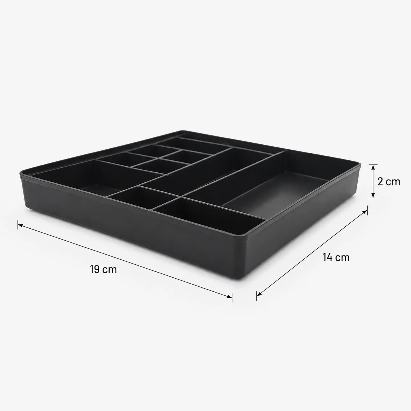 Caja Plástica Organizadora con 11 Compartimentos para Relojería 3