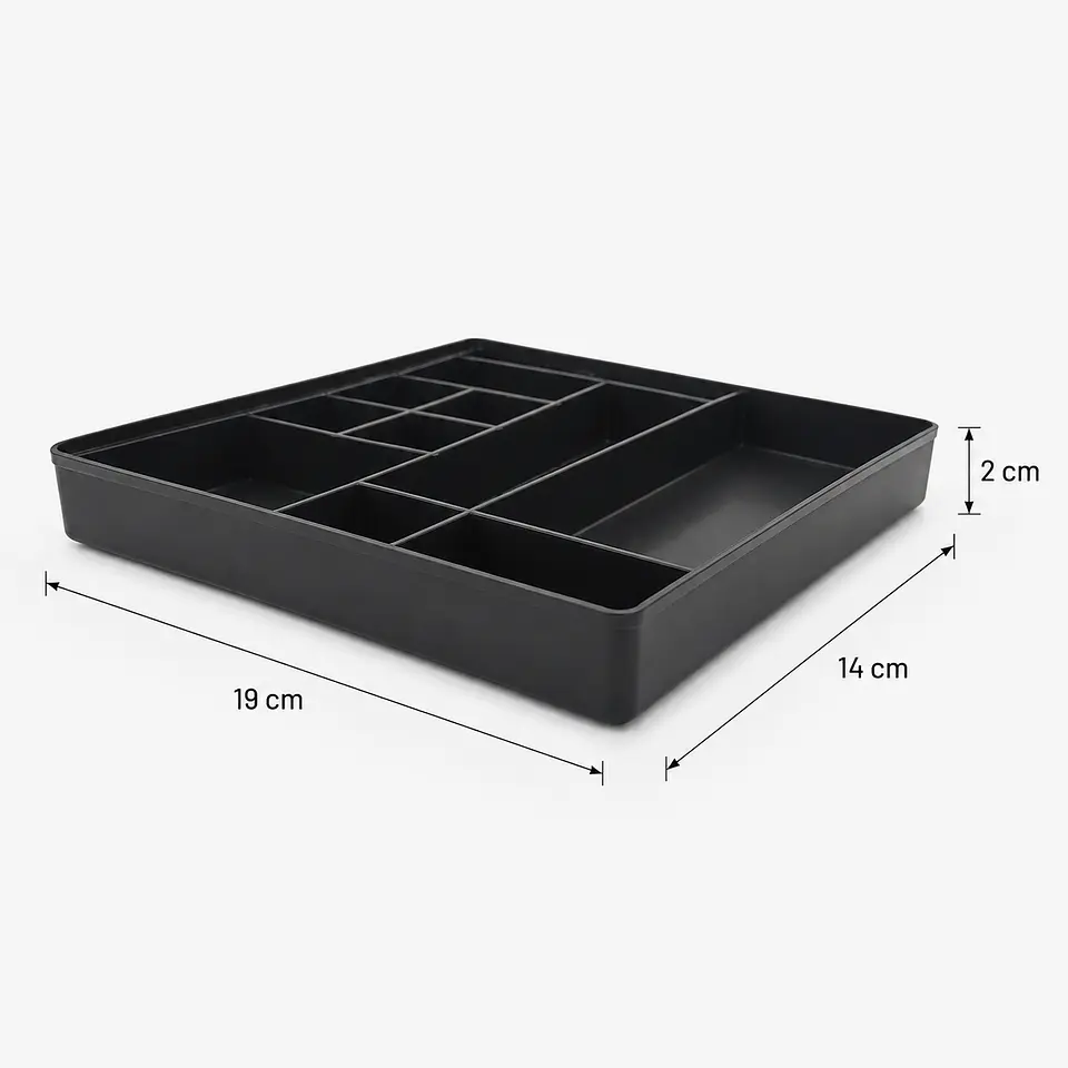 Caja Plástica Organizadora con 11 Compartimentos para Relojería 3