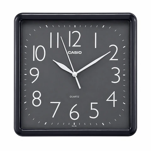Reloj de Pared Casio IQ-06-1DF Negro 25 cm