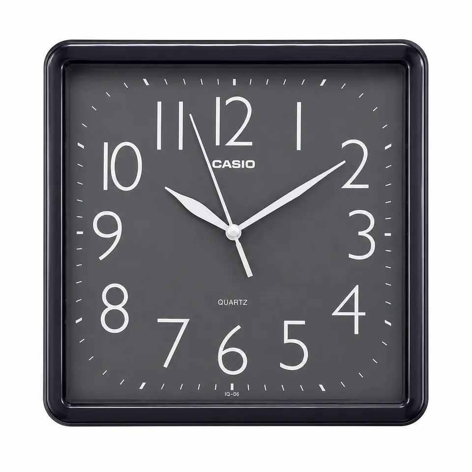 Reloj de Pared Casio IQ-06-1DF Negro 25 cm 1