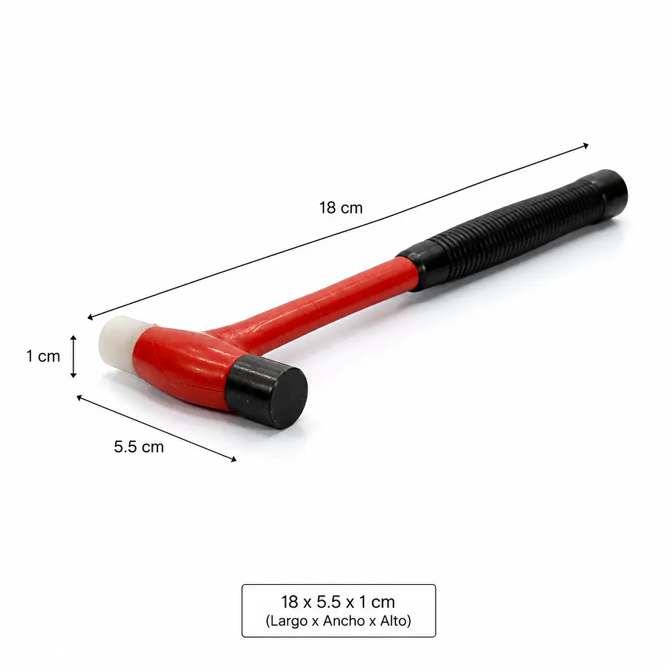 Mini Martillo de Precisión Doble Cabezal Nylon y Metal 3