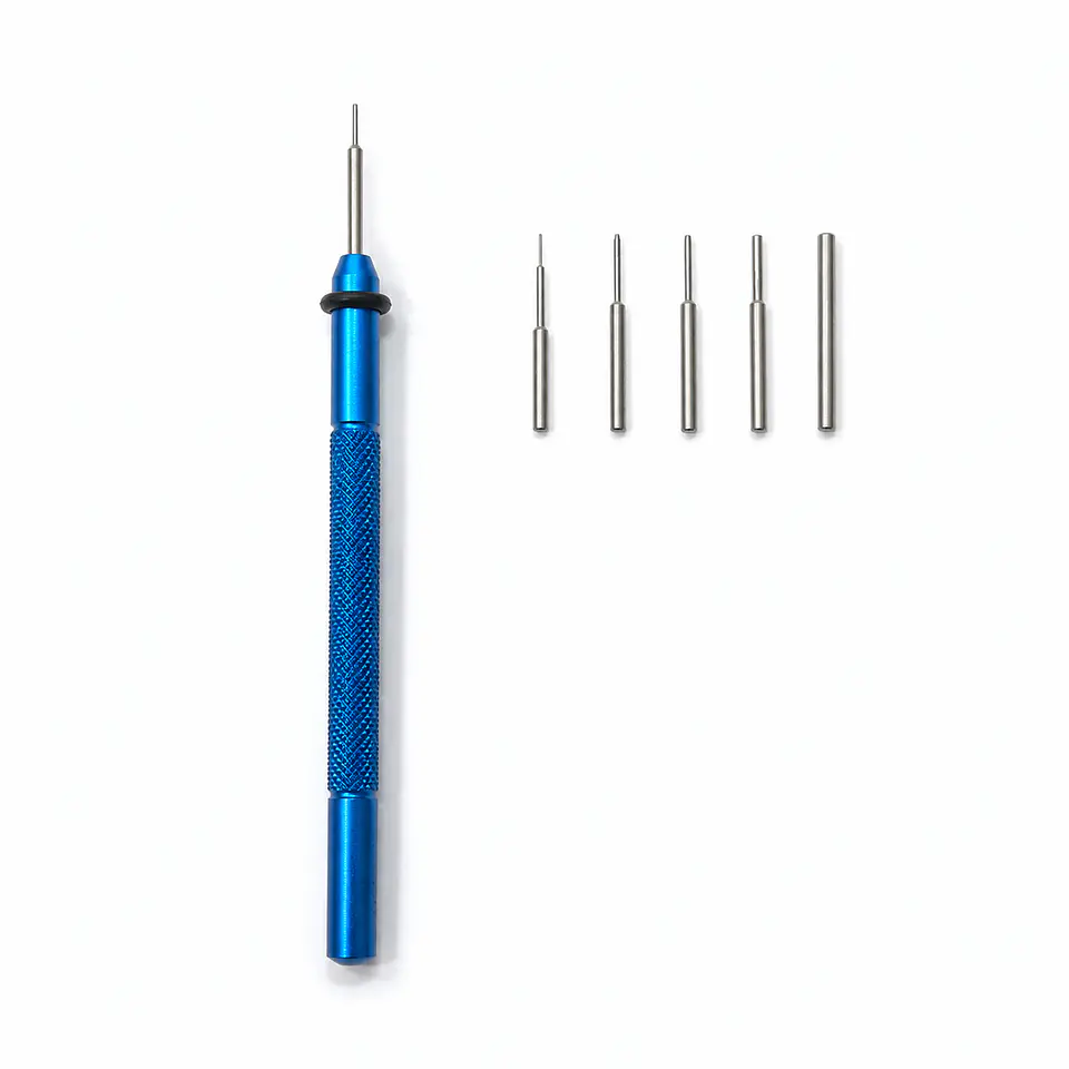 Extractor de Pasadores para Reloj Estilo Suizo con 6 Punzones 1