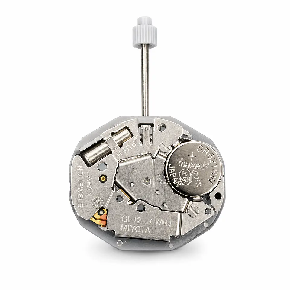 Movimiento Miyota GL12 Quartz Slim Japonés con Fecha 1