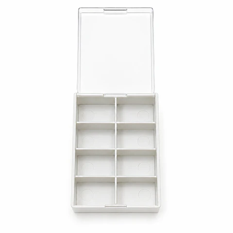 Caja Organizadora para Repuestos de Relojería – 8 Compartimentos