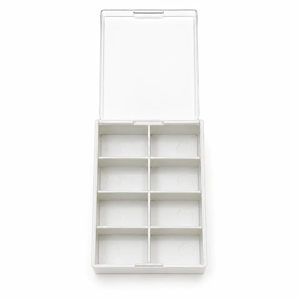 Caja Organizadora para Repuestos de Relojería – 8 Compartimentos 1