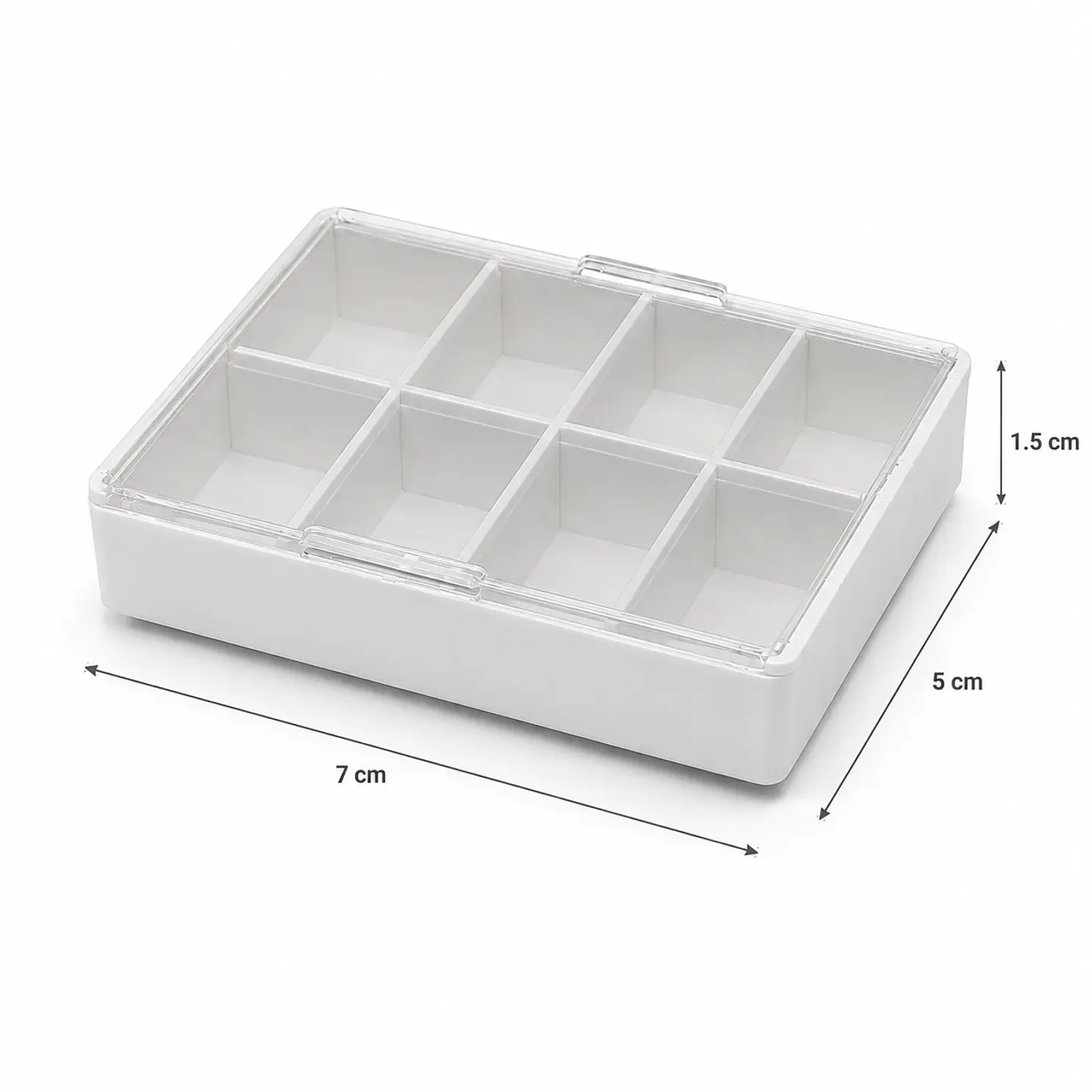 Caja Organizadora para Repuestos de Relojería – 8 Compartimentos 3