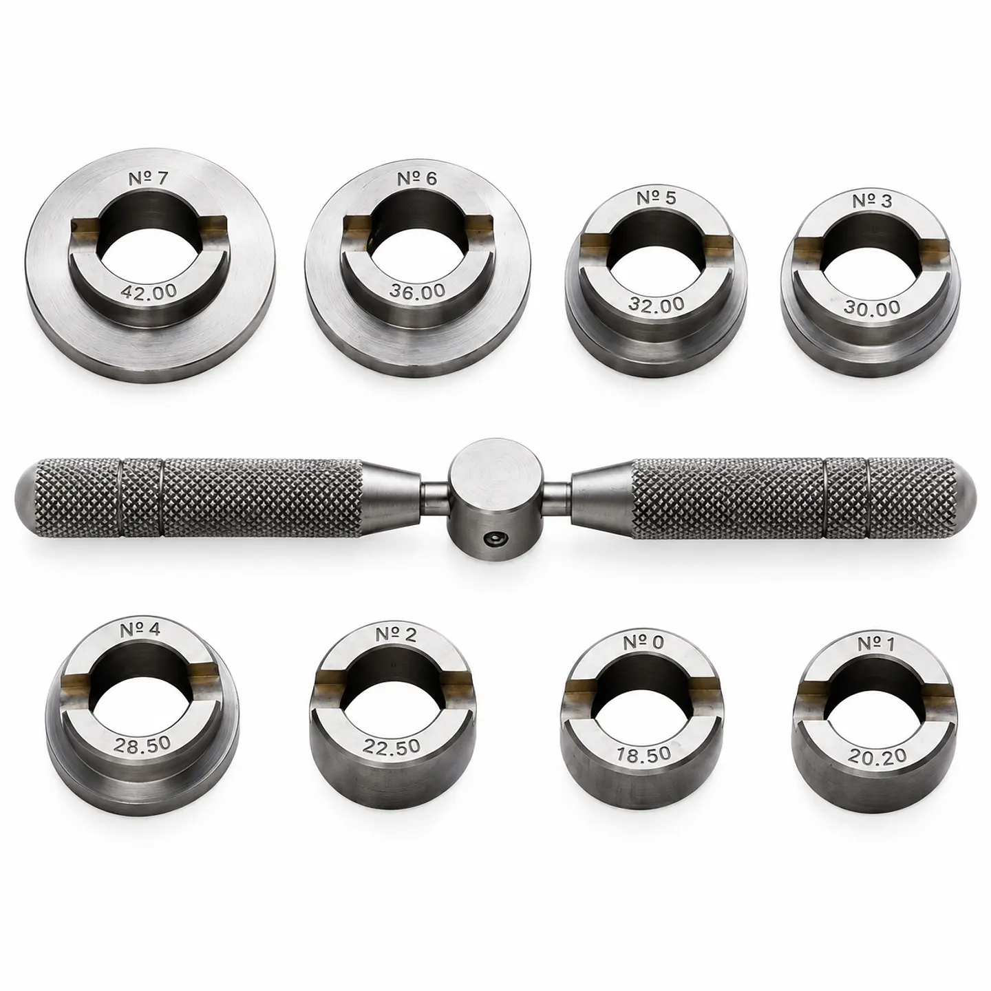 Abridor de Fondos Tipo Rolex con 8 Dados – Estuche de Madera 2
