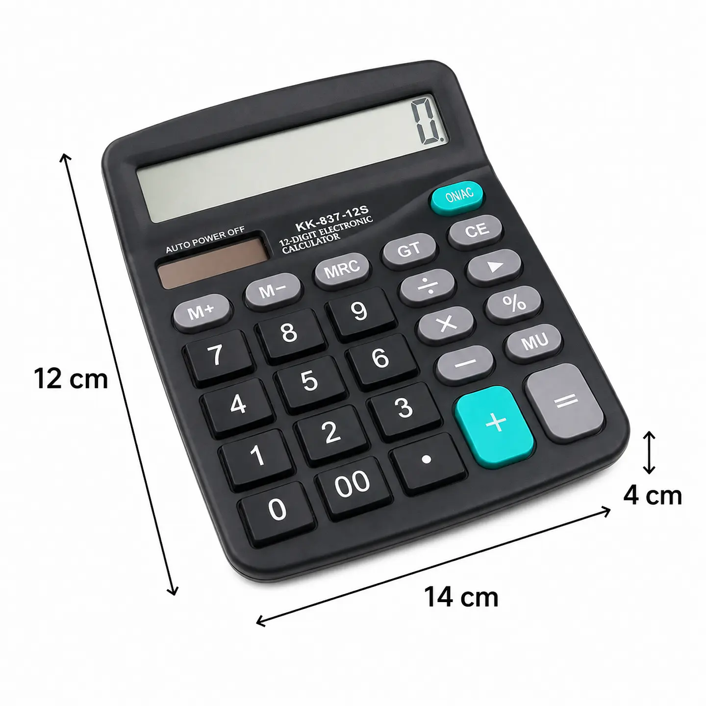 Calculadora de Escritorio Kenko KK-837B – 12 Dígitos 2