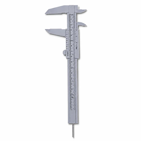 Pie de Metro Plástico 150 mm / 6" Calibrador Vernier para Relojería