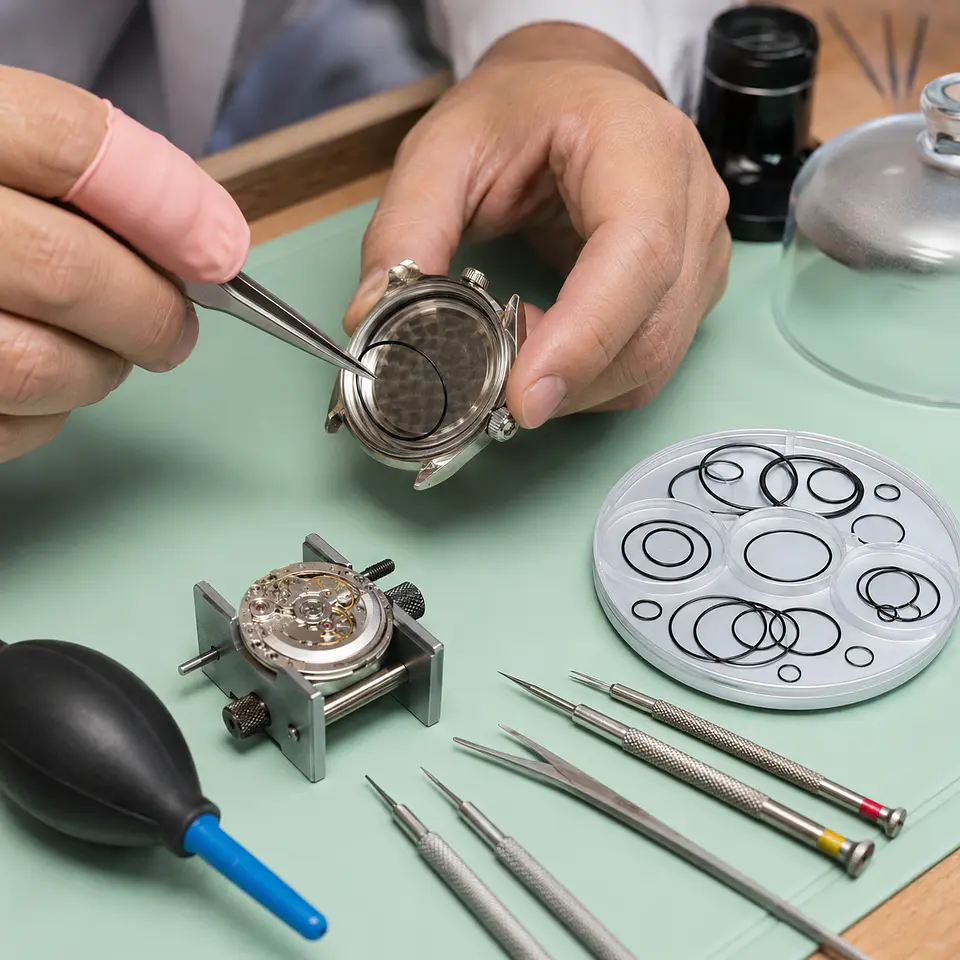 Set 100 Juntas Planas de Goma O-Ring 14 a 30 mm para Relojería 3