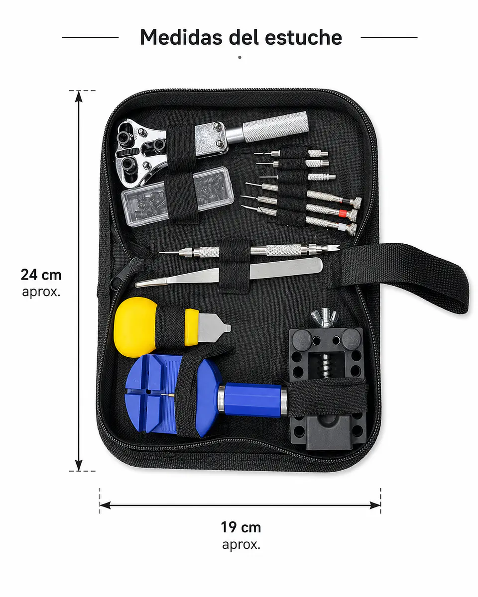 Kit Inicial de Herramientas para Relojería 30 Piezas con Estuche 6
