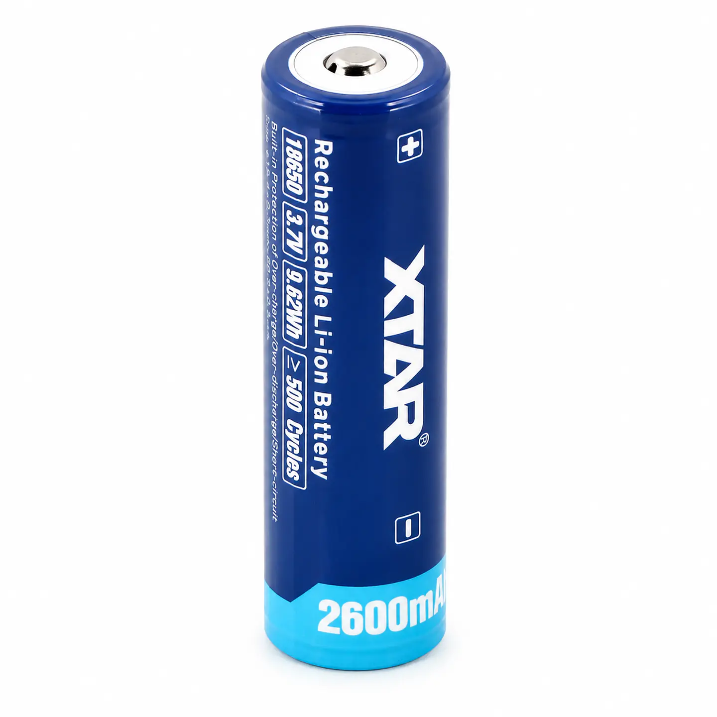 Batería XTAR 18650 2600mAh 3.7V Protegida Button Top 2