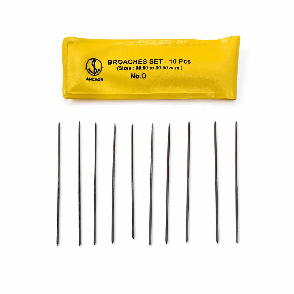 Set de Escariadores Anchor N° 0 – 10 Piezas, 0,60 a 0,80 mm 1