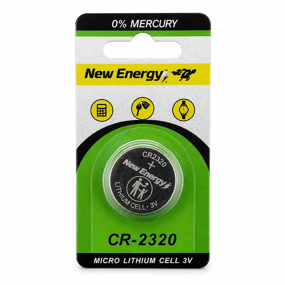 Pila de Litio New Energy CR2320 3V – 23 x 2 mm 1
