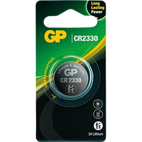 Pila de Litio GP CR2330 3V 260mAh – 23 x 3 mm