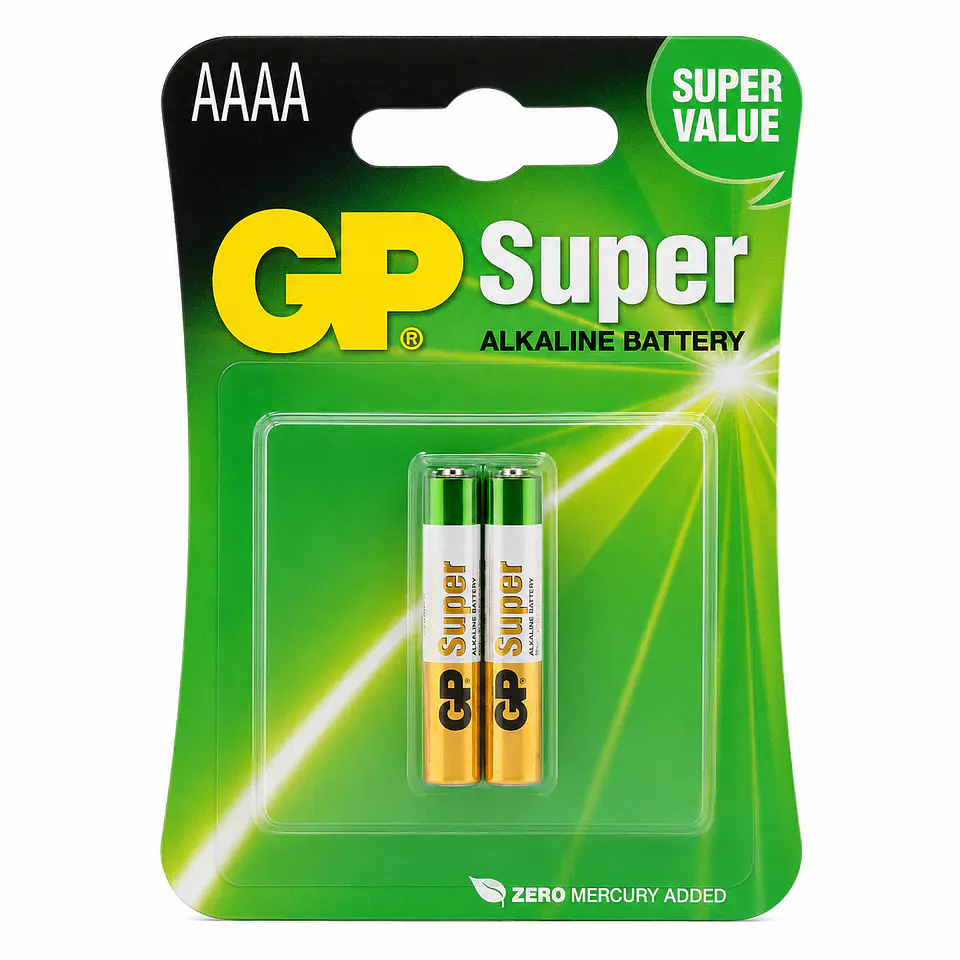 Pila Alcalina GP Super AAAA 1,5V – Pack 2 Unidades 1