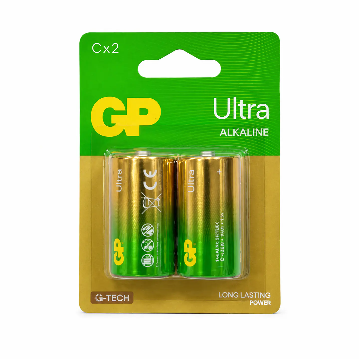 Pila Alcalina GP Ultra C LR14 1,5V – Pack 2 Unidades 1