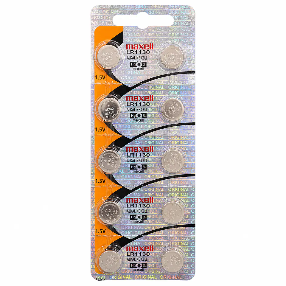 Pila Maxell LR1130 / LR54 / AG10 Alcalina 1.5V 2