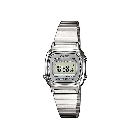 RELOJ CASIO MUJER LA670WA-7DF SILVER