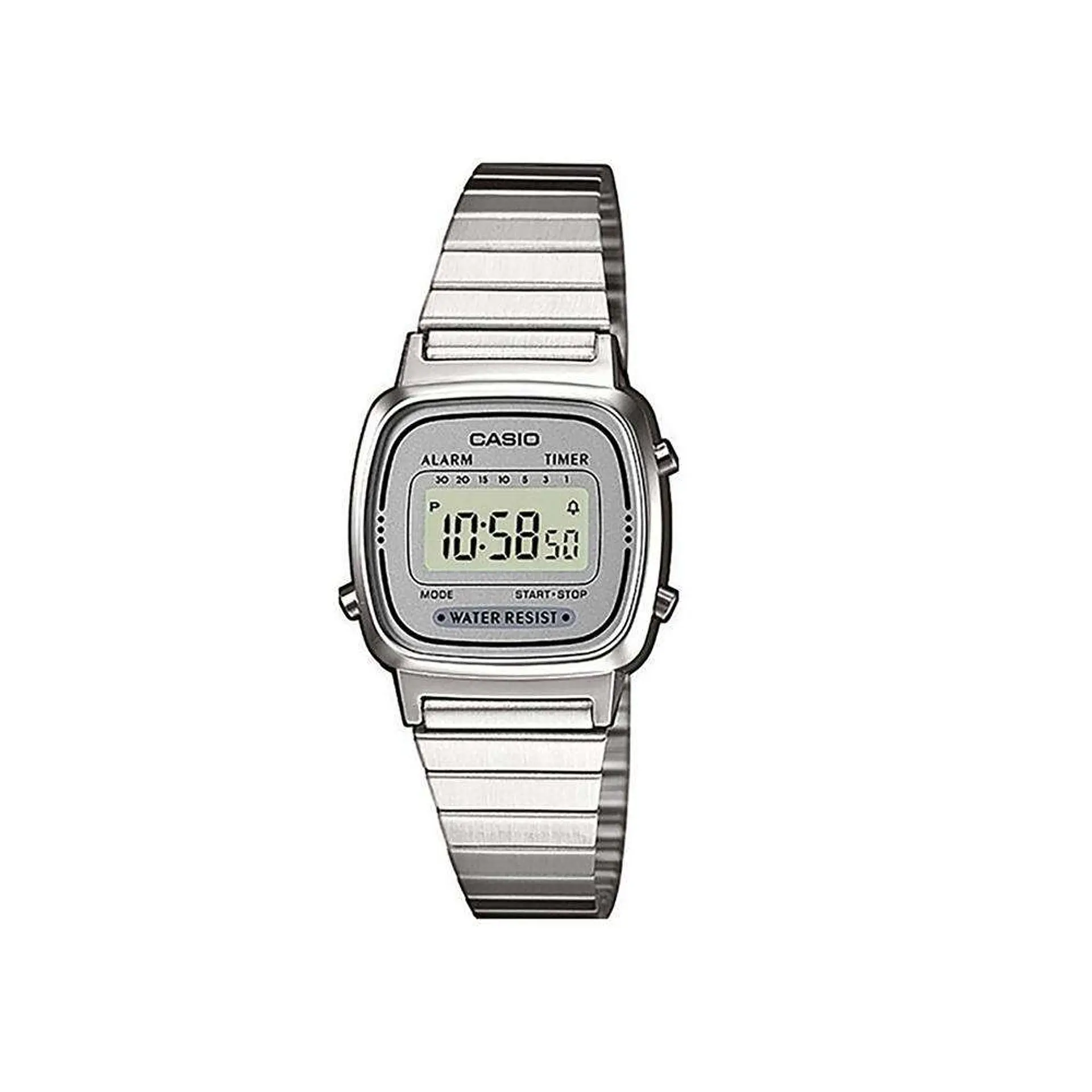 RELOJ CASIO MUJER LA670WA-7DF SILVER 1