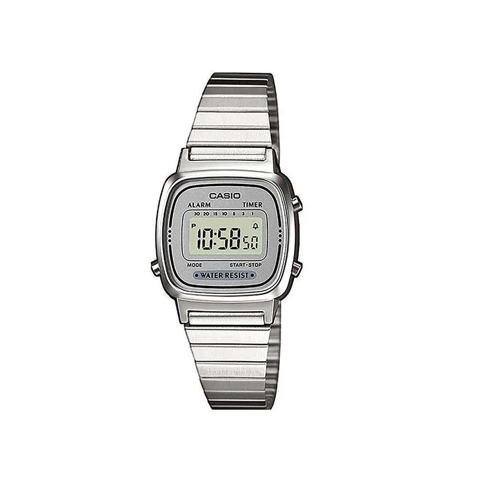 RELOJ CASIO MUJER LA670WA-7DF SILVER 1