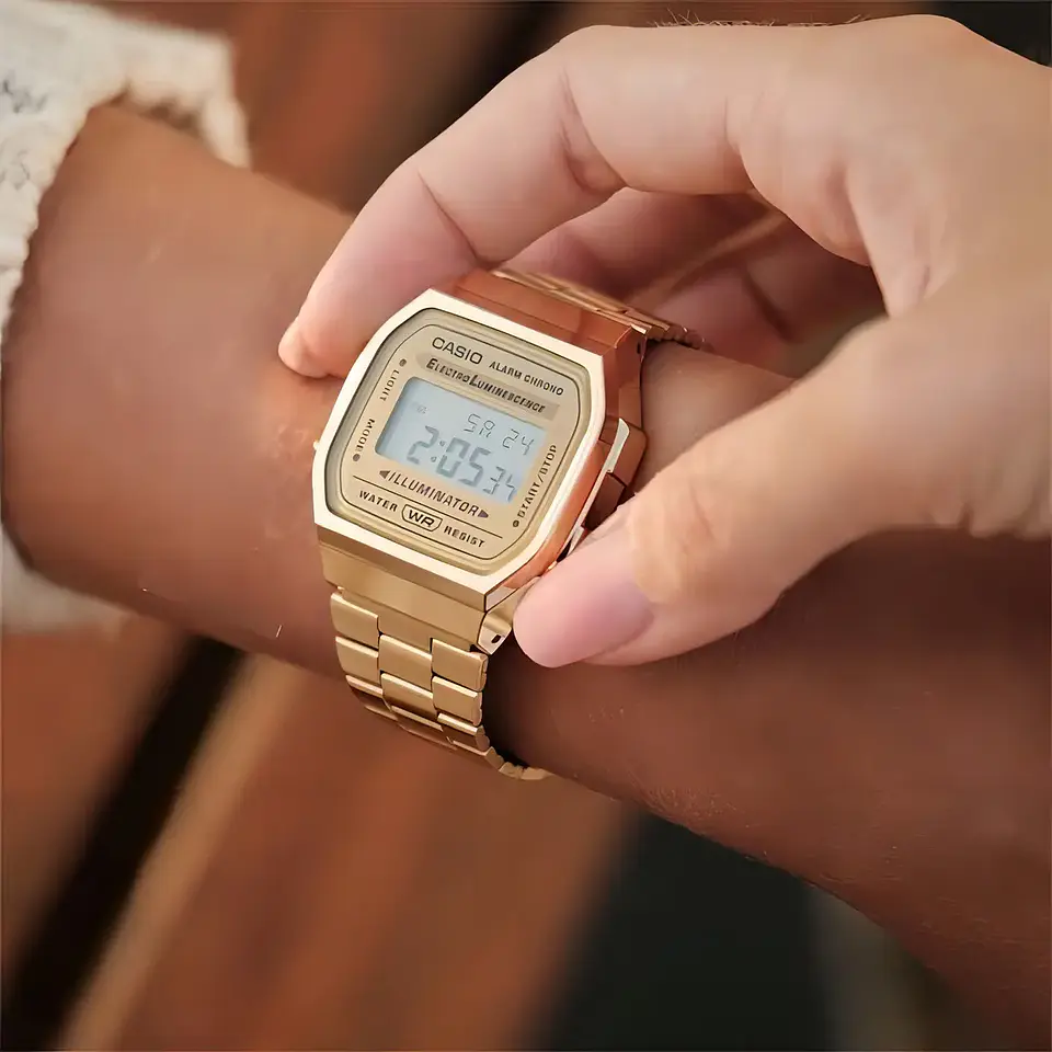 Reloj Casio A168WG-9 Gold 4