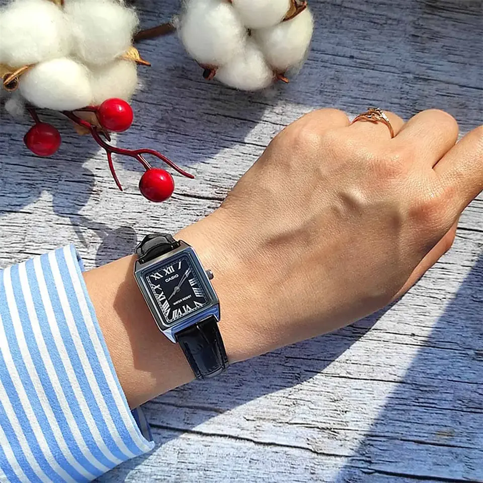 Reloj Casio Mujer Ltp-V007L-71B Cuero Negro 4