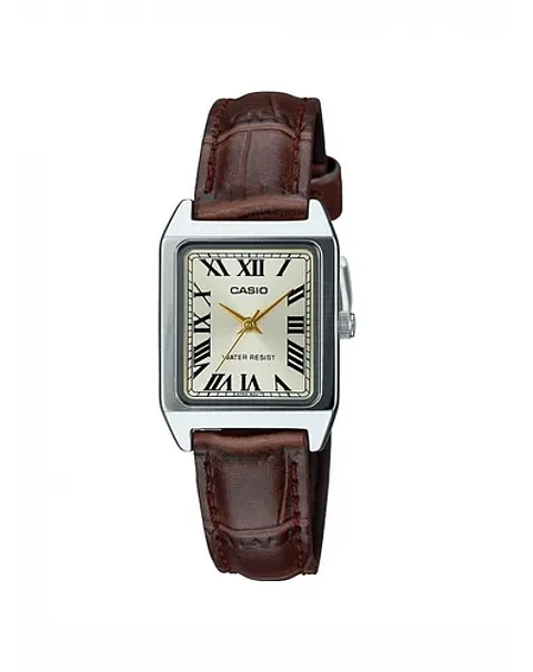 Reloj Casio Mujer Ltp-V007L-9B  Correa de Cuero Marron