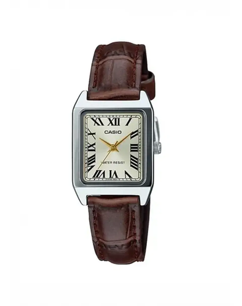 Reloj Casio Mujer Ltp-V007L-9B  Correa de Cuero Marron 1
