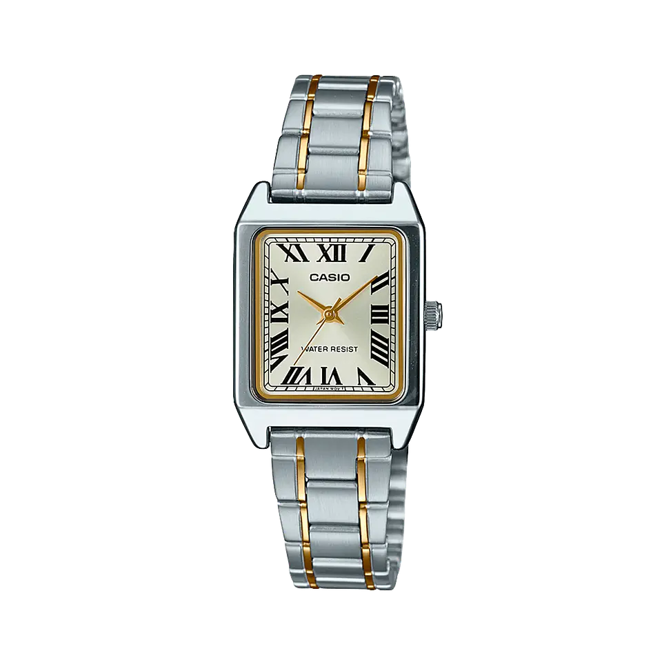 Reloj Casio Mujer Ltp-V007G-9B Fusión Gold Two Tone 1