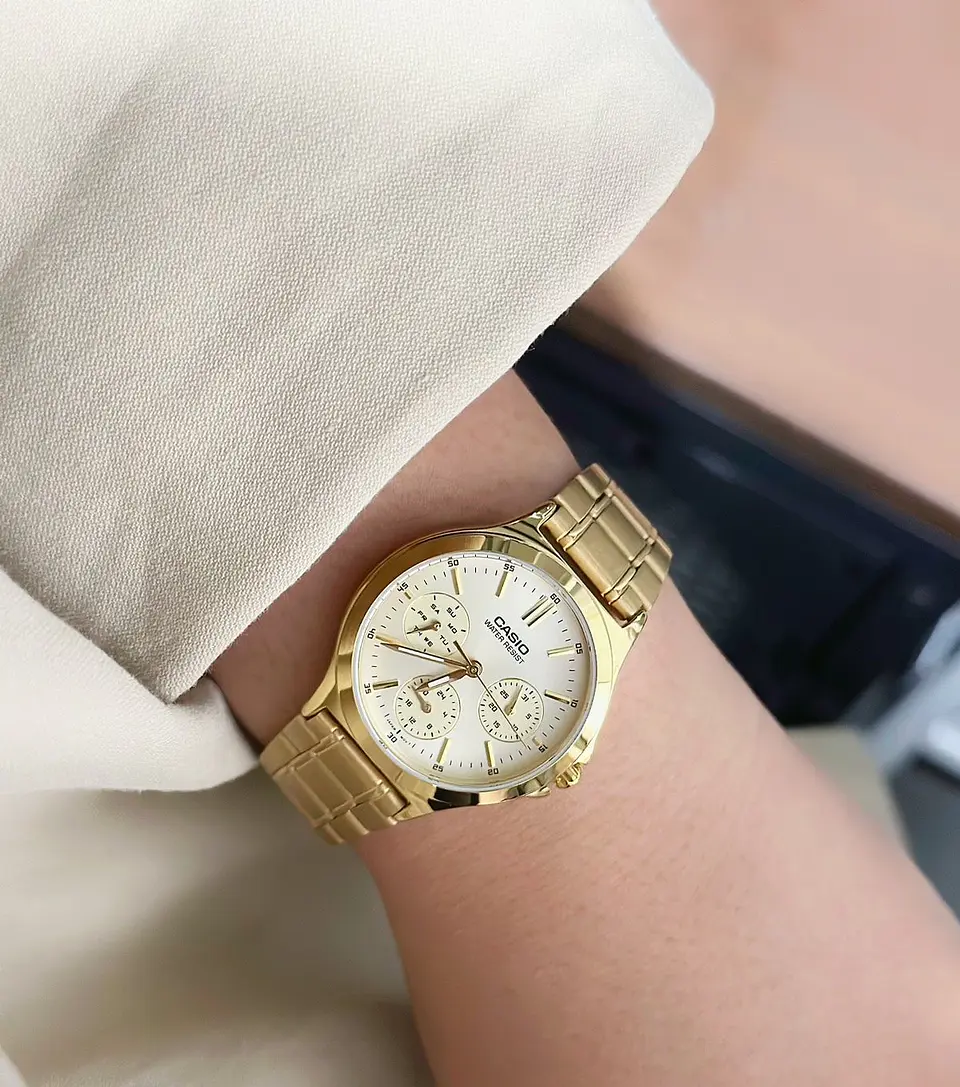 Reloj Casio Mujer Ltp-V300G-9A Gold  4