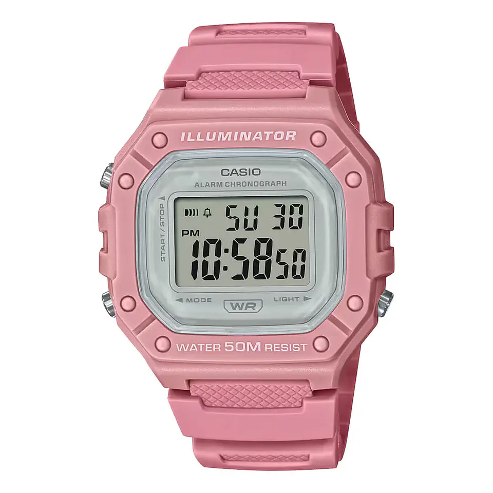 RELOJ CASIO MUJER W-218HC-4AV 1