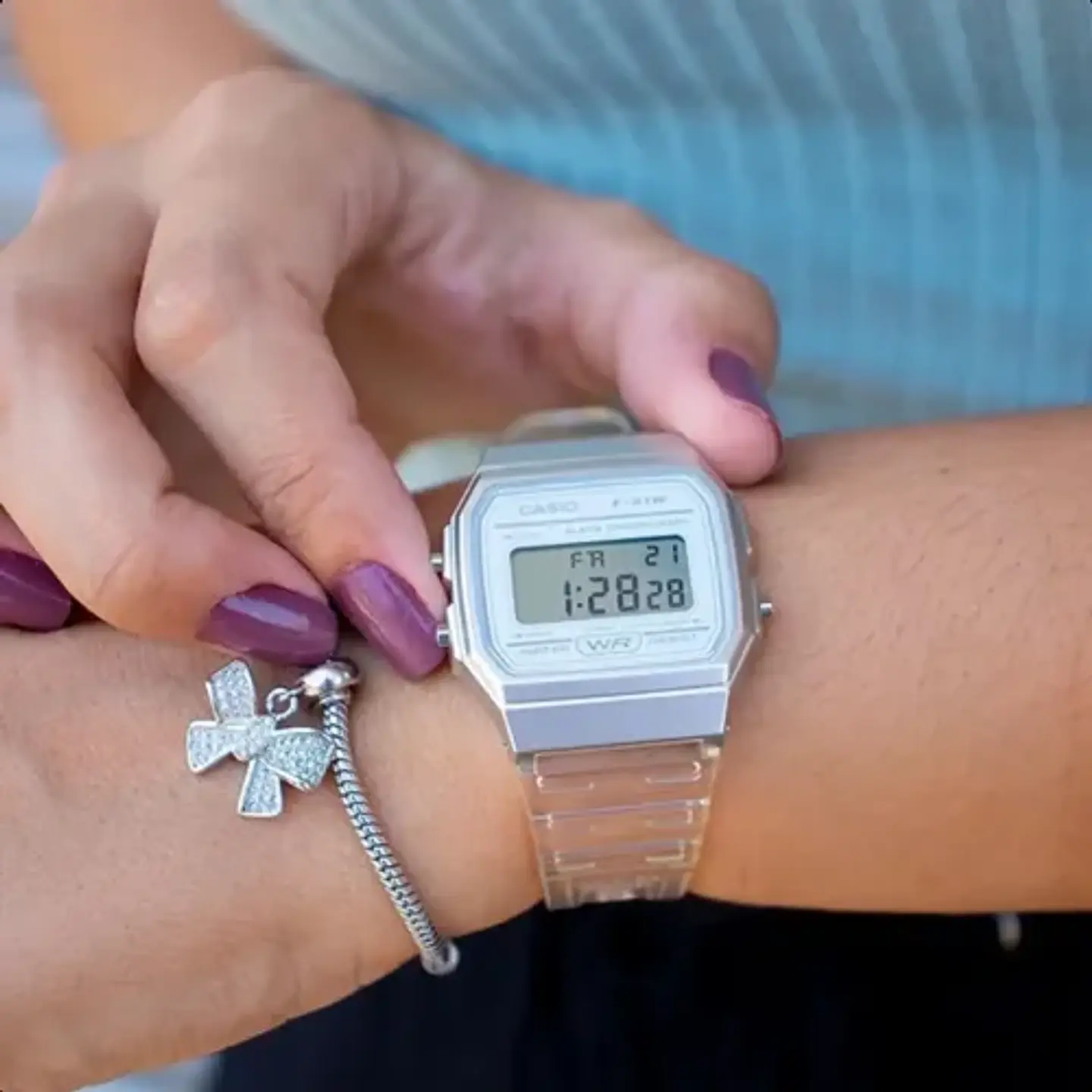 RELOJ CASIO MUJER F-91WS-7 3