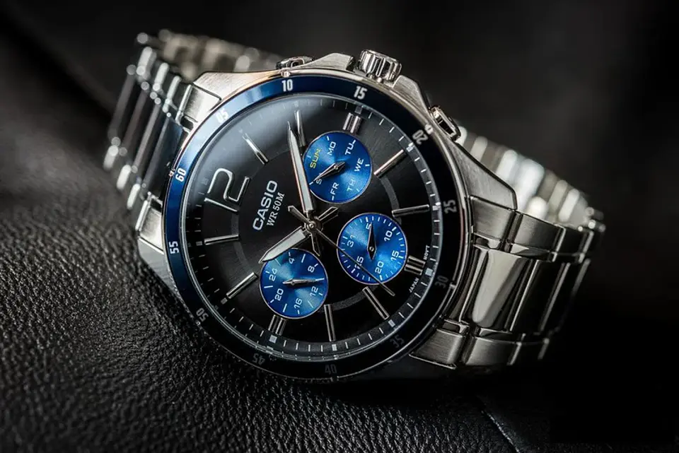 Reloj Casio Para Hombre MTP1374D-2A3 AZUL ZAFIRO 3