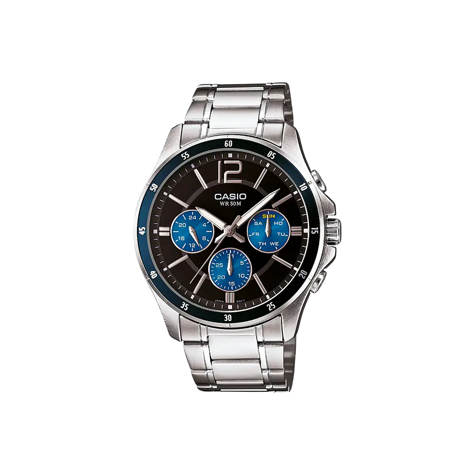 Reloj Casio Para Hombre MTP1374D-2A3 AZUL ZAFIRO 1