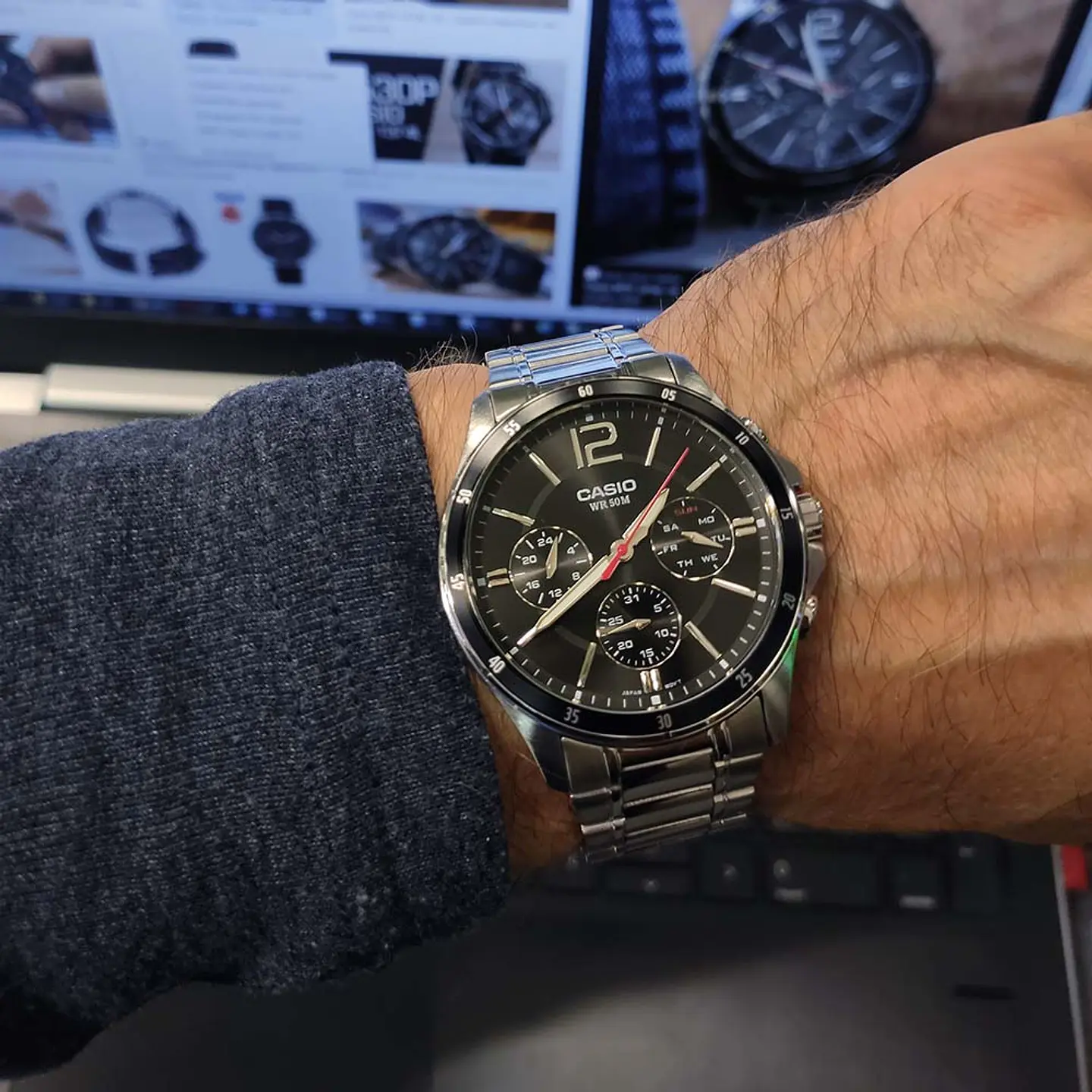 Reloj Casio Hombre MTP1374D-1A 3