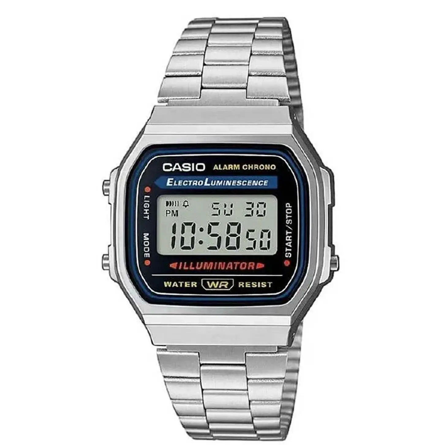 RELOJ CASIO PARA HOMBRE A168WA-1W 1