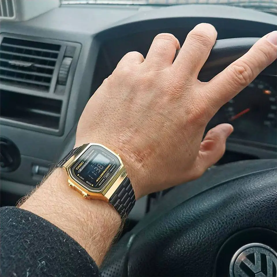 RELOJ CASIO PARA HOMBRE A168WEGB-1B 2