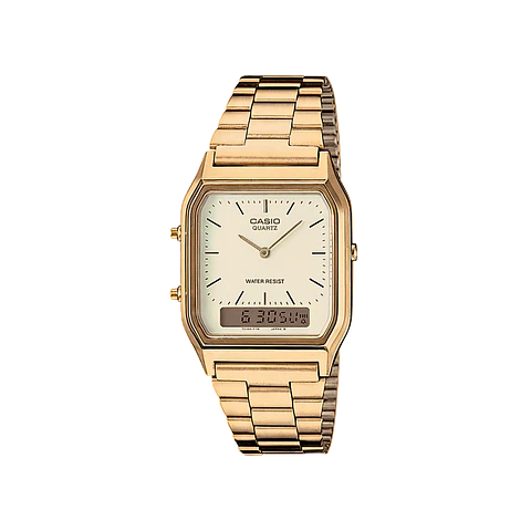 RELOJ CASIO UNISEX AQ-230GA-9D GOLD LUXURY