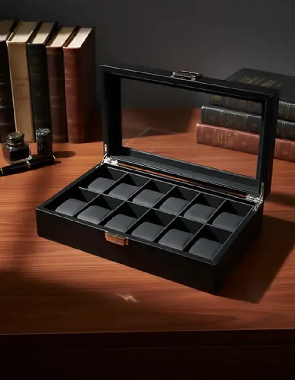 Portareloj 12 slots BLACK  2