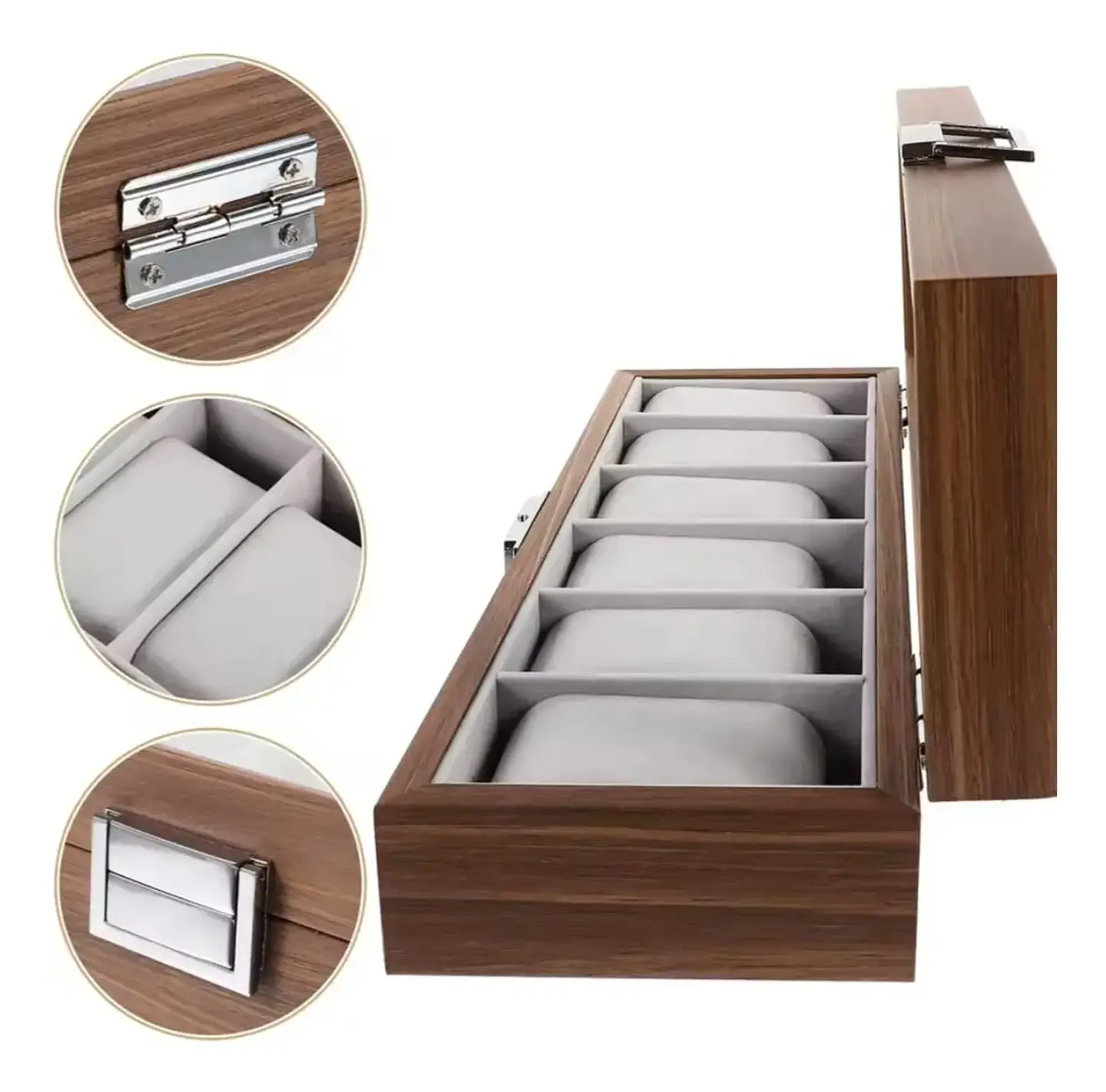 Portareloj Madera de Lujo 6 slots  3