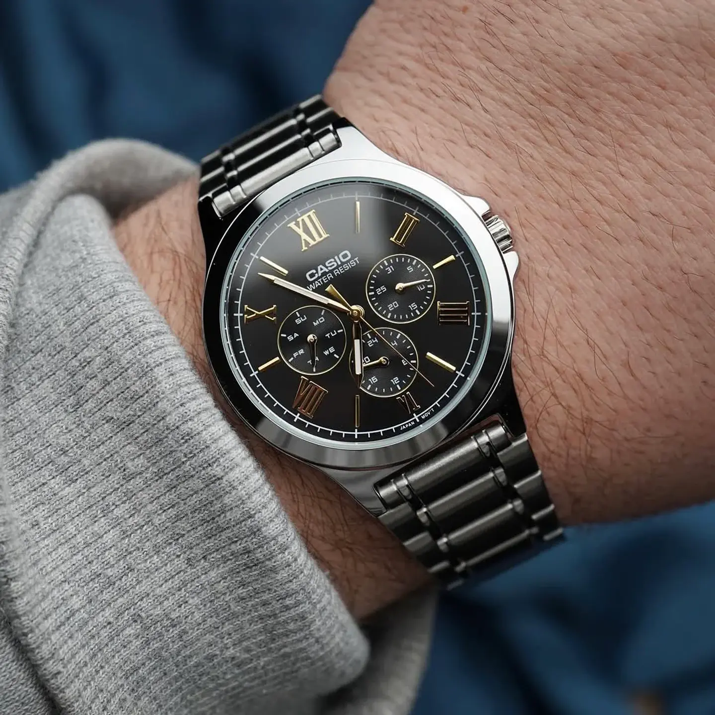 RELOJ CASIO PARA HOMBRE MTP-V300D-1A2 2