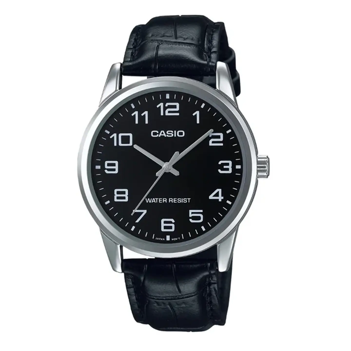 RELOJ CASIO PARA HOMBRE MTP V001L-1B CUERO 1