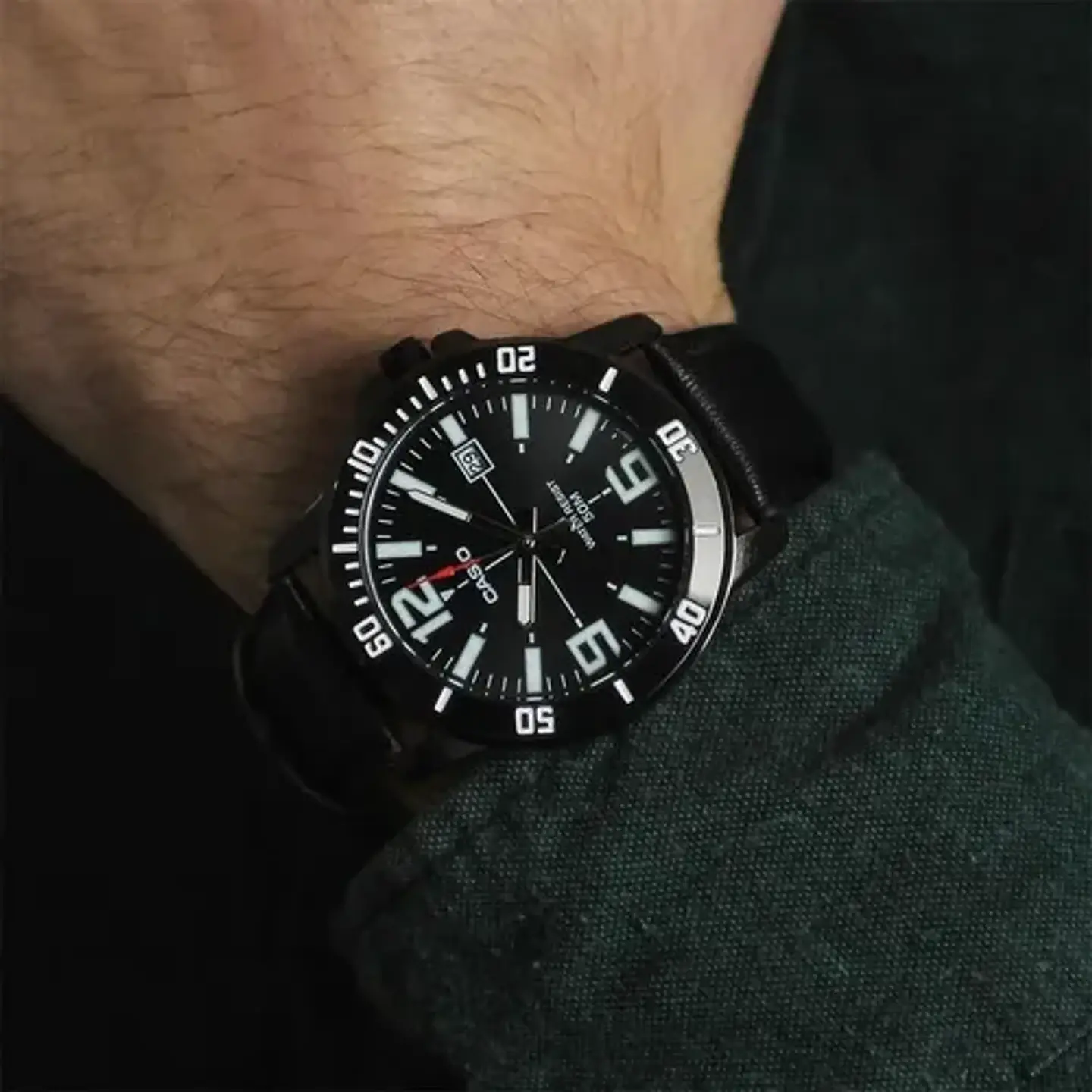 RELOJ CASIO PARA HOMBRE MTP-VD01BL-1BV 2