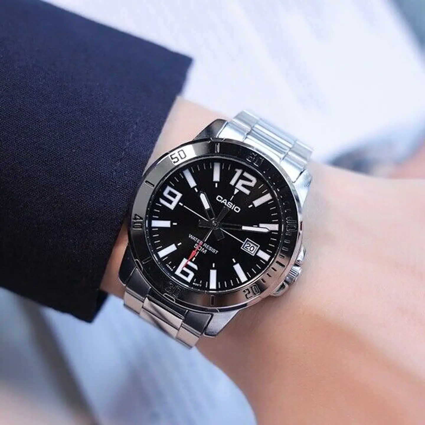RELOJ CASIO PARA HOMBRE MTP-VD01D-1BV 3