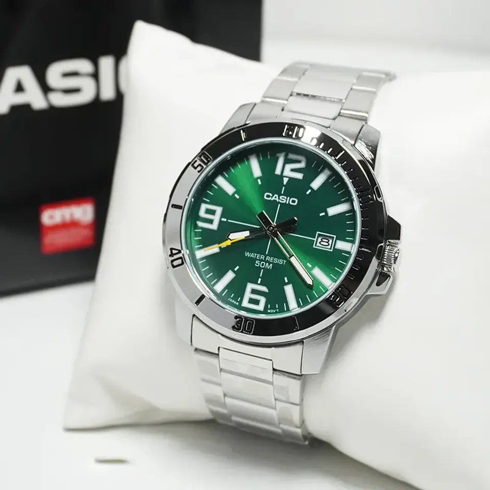 RELOJ CASIO PARA HOMBRE MTP-VD01D-3BV 2