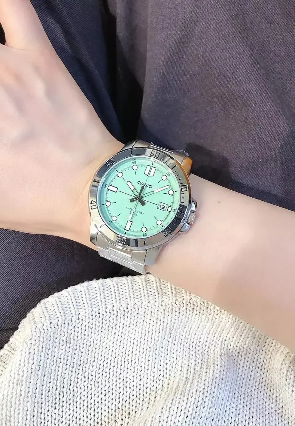 RELOJ CASIO PARA HOMBRE MTP-VD01D-3E1 3