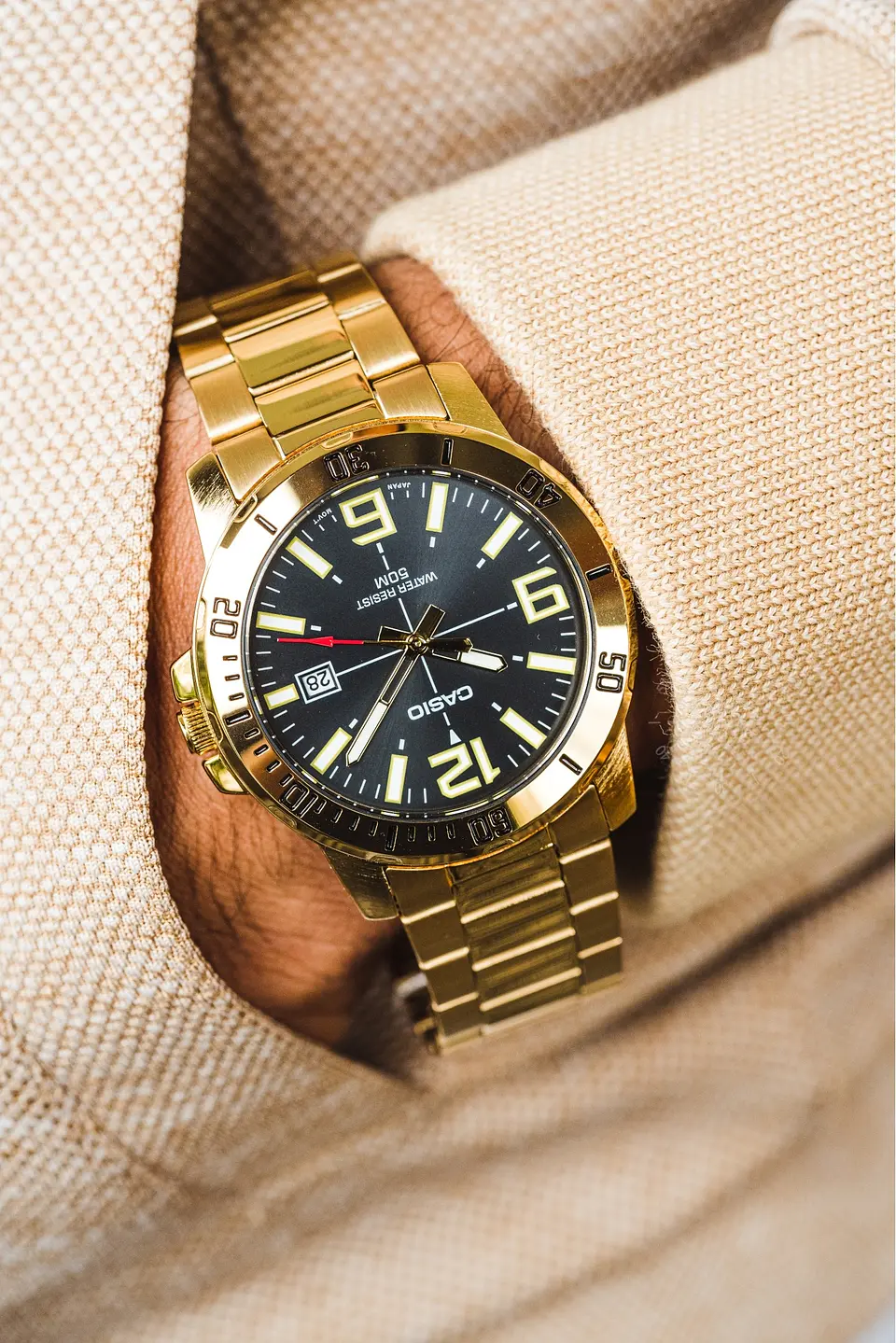 RELOJ CASIO PARA HOMBRE MTP-VD01G-1B 3